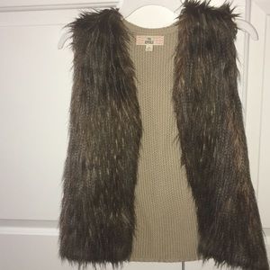 Faux fur vest
